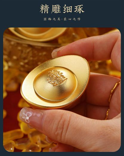 『真步堂』招財金元寶銅擺件
