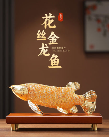 『真步堂』花絲金龍魚