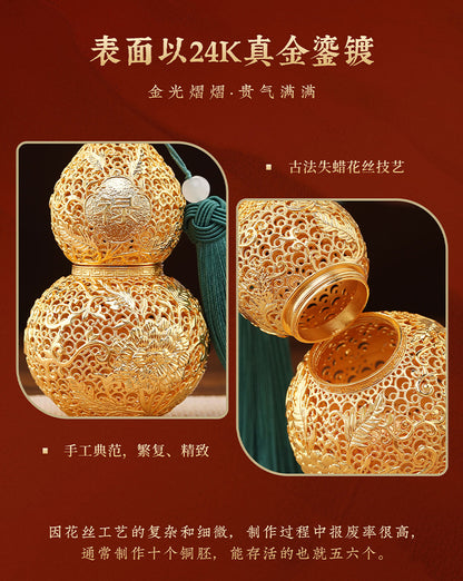 『真步堂』富貴福祿花絲葫蘆