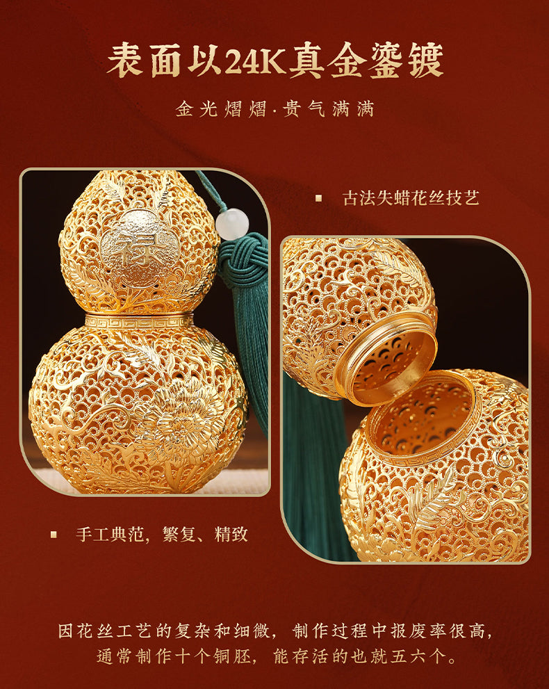 『真步堂』富貴福祿花絲葫蘆