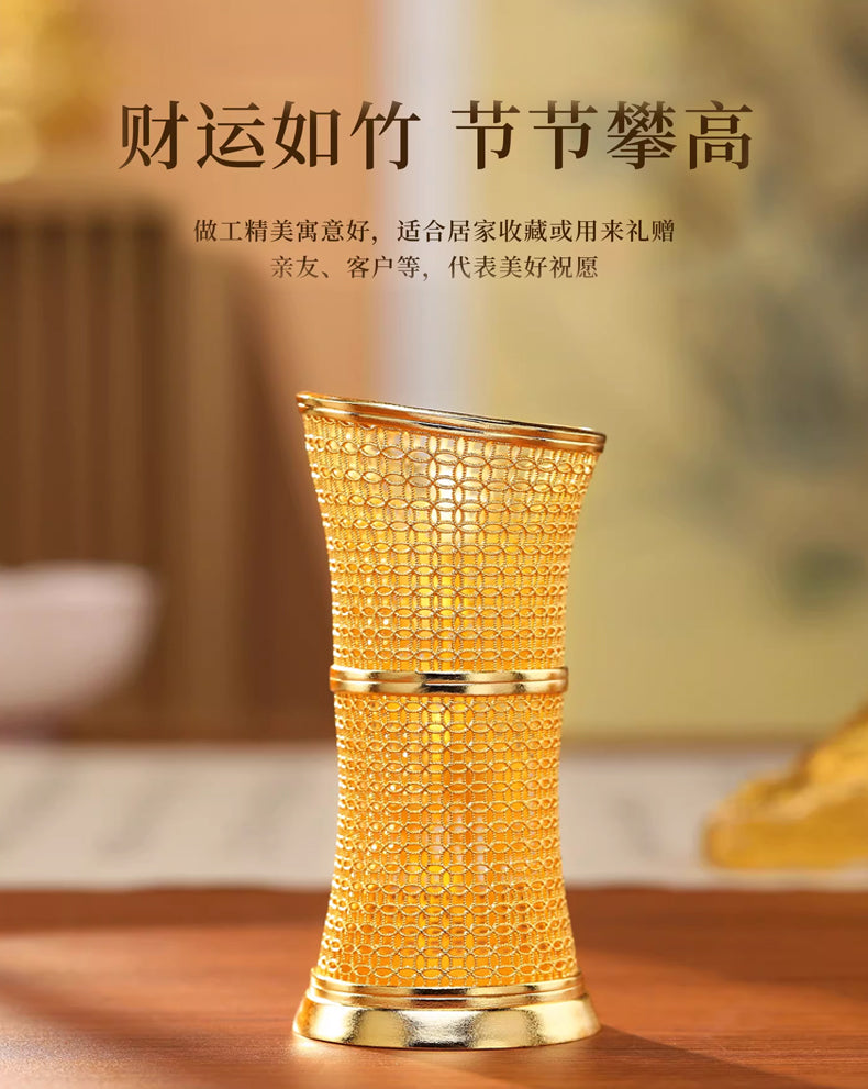 『真步堂』節節高升花絲筆筒
