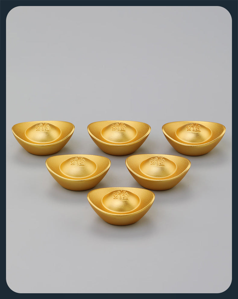 『真步堂』招財金元寶銅擺件