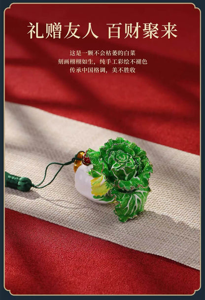 『真步堂』手握小白菜招财摆件